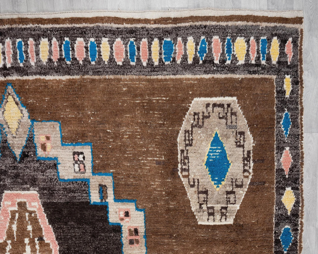 Multicolor Turkish Oushak Rug 9'2" x 12'4" Hand-Knotted | No. VR97714