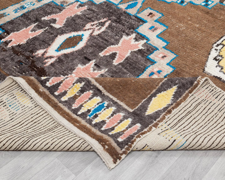 Multicolor Turkish Oushak Rug 9'2" x 12'4" Hand-Knotted | No. VR97714