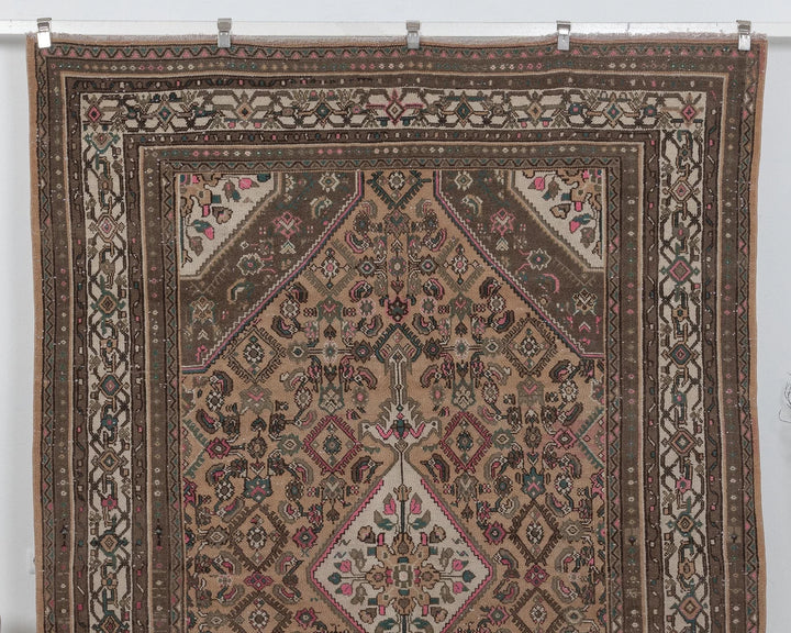 Multicolor Turkish Oushak Rug 6'11" x 9'8" Hand-Knotted | No. VR97727