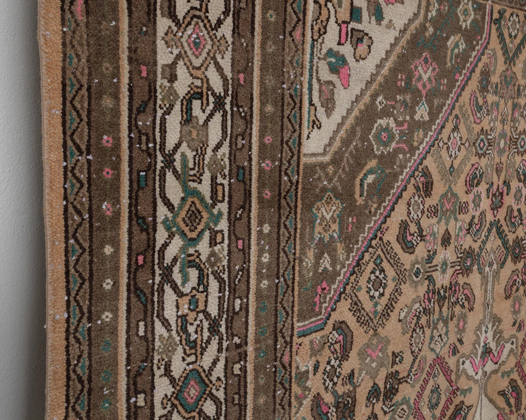 Multicolor Turkish Oushak Rug 6'11" x 9'8" Hand-Knotted | No. VR97727