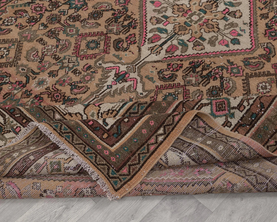 Multicolor Turkish Oushak Rug 6'11" x 9'8" Hand-Knotted | No. VR97727