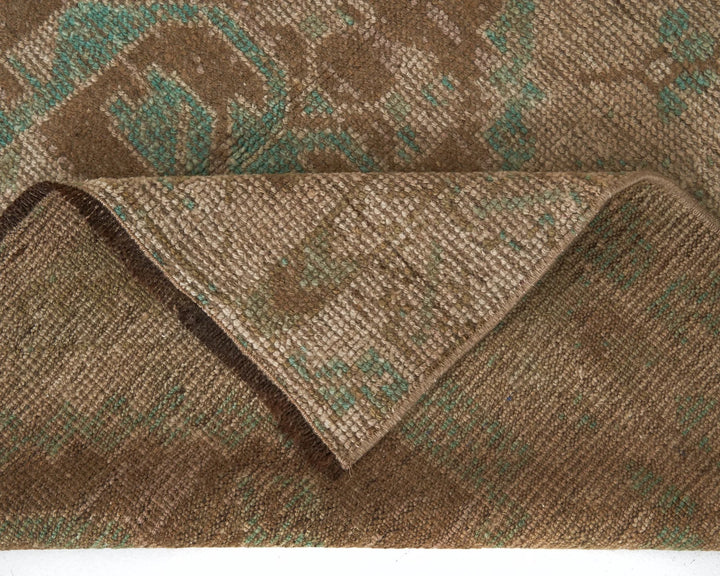Multicolor Turkish Oushak Rug 4' 2" x 9' 8" Hand-Knotted | No. VR97914