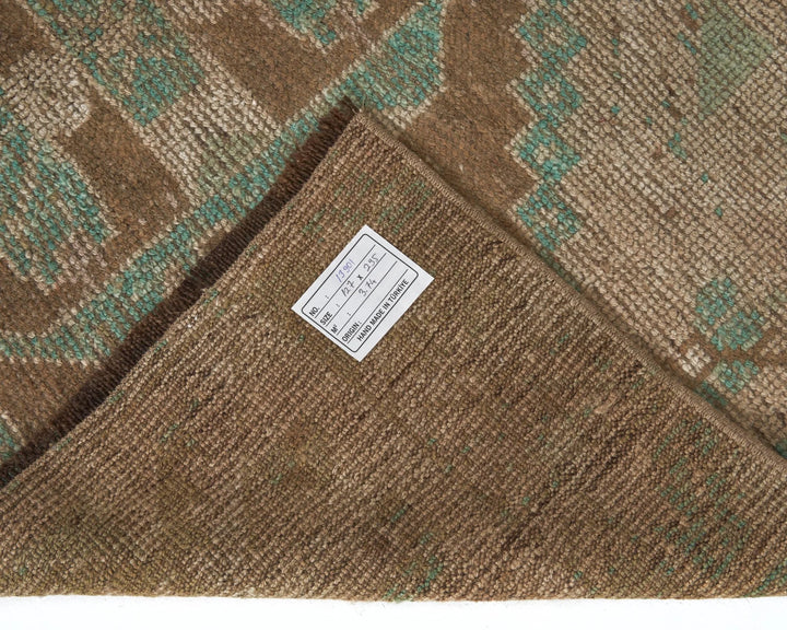 Multicolor Turkish Oushak Rug 4' 2" x 9' 8" Hand-Knotted | No. VR97914