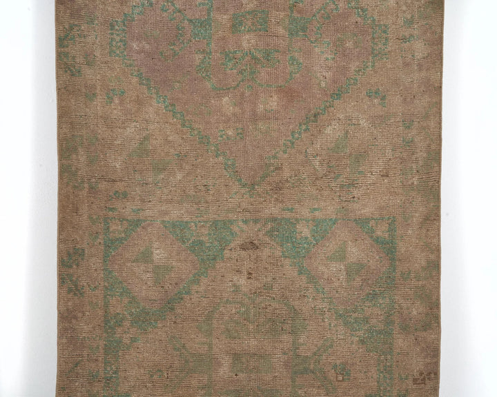 Multicolor Turkish Oushak Rug 4' 2" x 9' 8" Hand-Knotted | No. VR97914