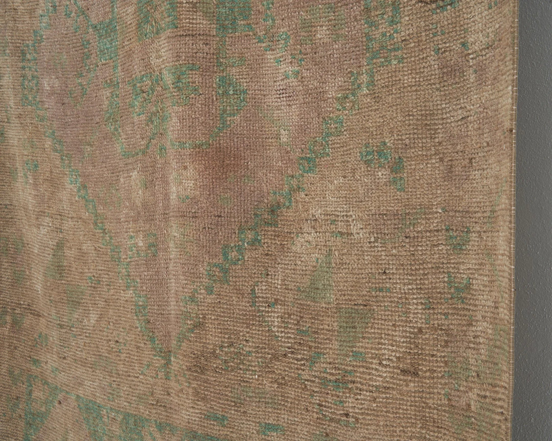 Multicolor Turkish Oushak Rug 4' 2" x 9' 8" Hand-Knotted | No. VR97914