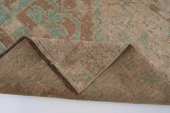 Multicolor Turkish Oushak Rug 4' 2" x 9' 8" Hand-Knotted | No. VR97914