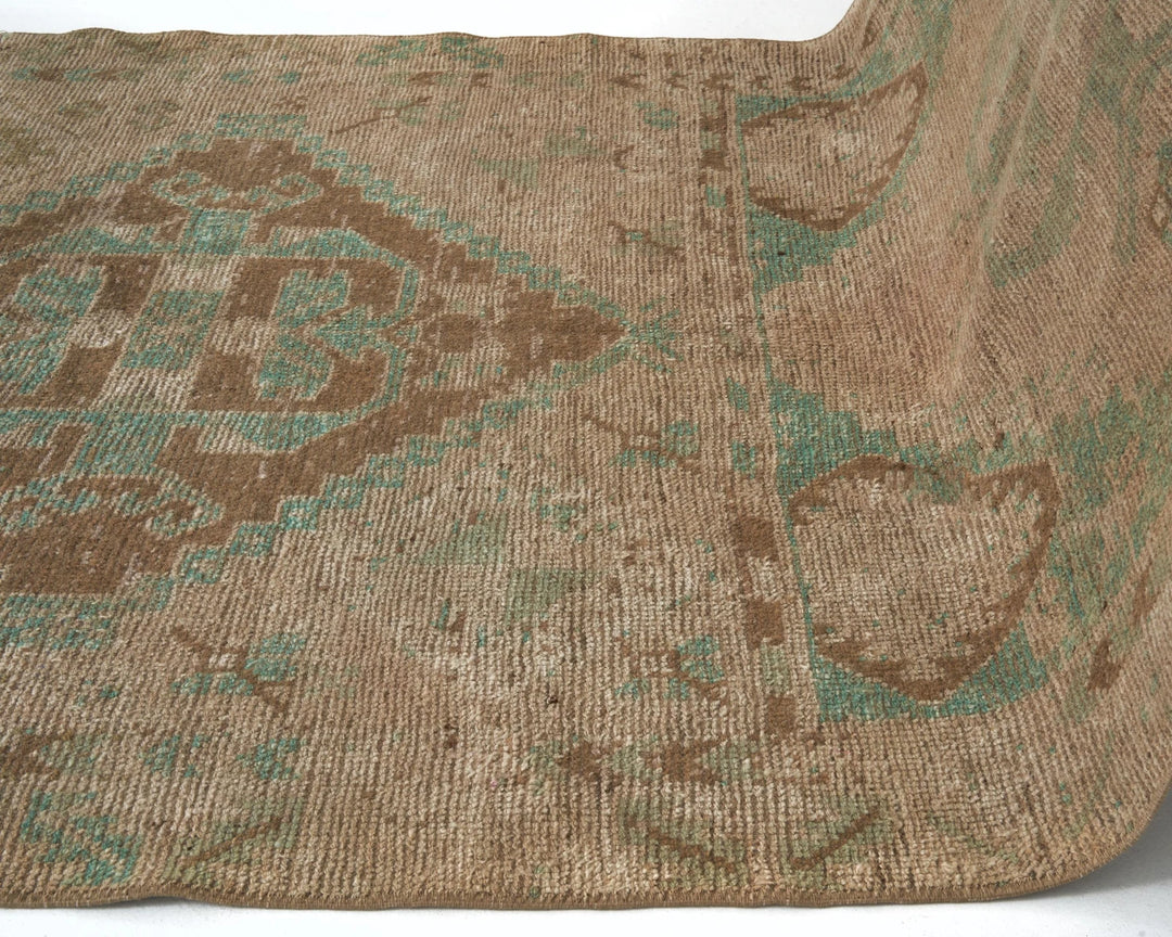Multicolor Turkish Oushak Rug 4' 2" x 9' 8" Hand-Knotted | No. VR97914