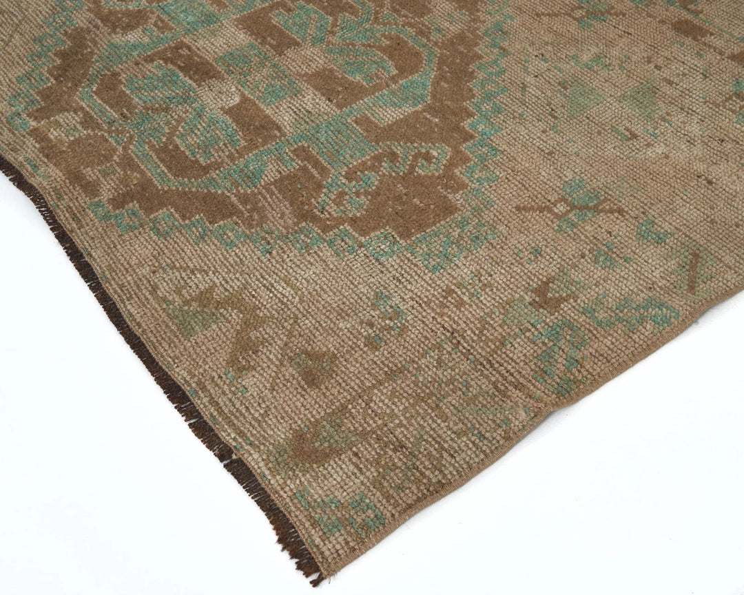 Multicolor Turkish Oushak Rug 4' 2" x 9' 8" Hand-Knotted | No. VR97914
