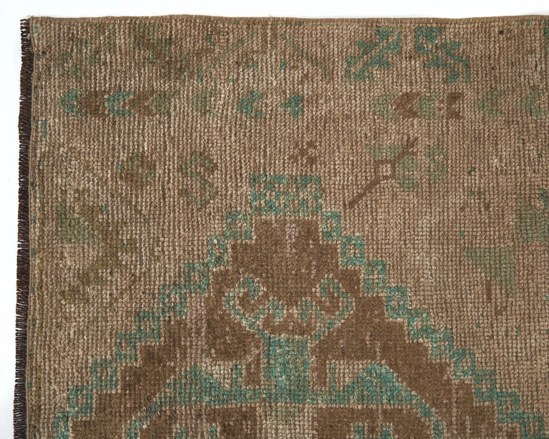 Multicolor Turkish Oushak Rug 4' 2" x 9' 8" Hand-Knotted | No. VR97914
