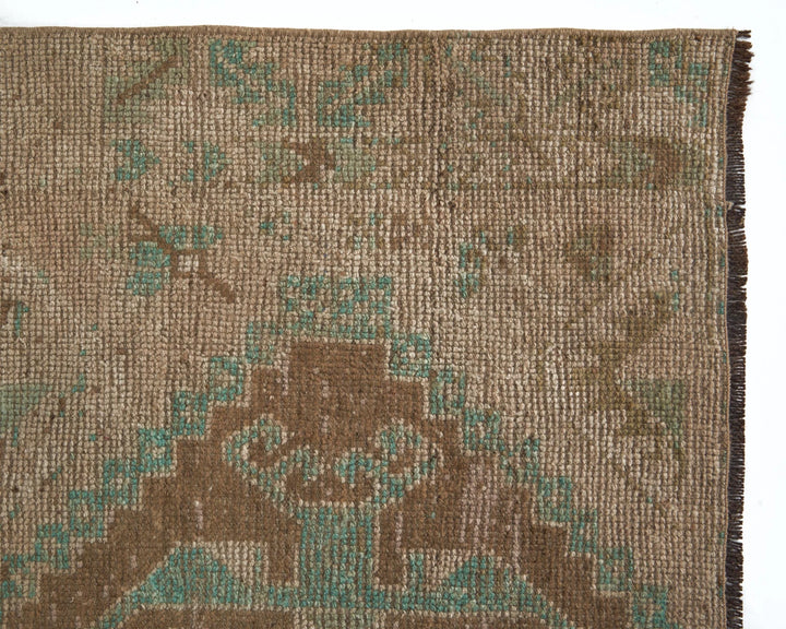 Multicolor Turkish Oushak Rug 4' 2" x 9' 8" Hand-Knotted | No. VR97914