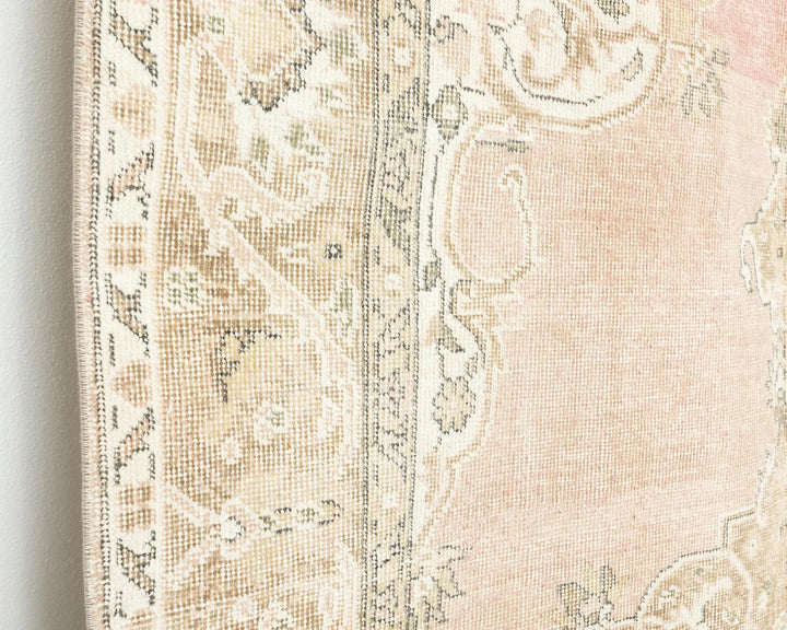 Beige Turkish Oushak Rug 5' 1" x 7' 11" Hand-Knotted | No. VR97934