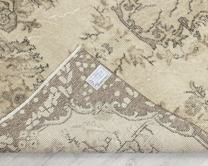 Multicolor Turkish Oushak Rug 3'6" x 6'11" Hand-Knotted | No. VR98084