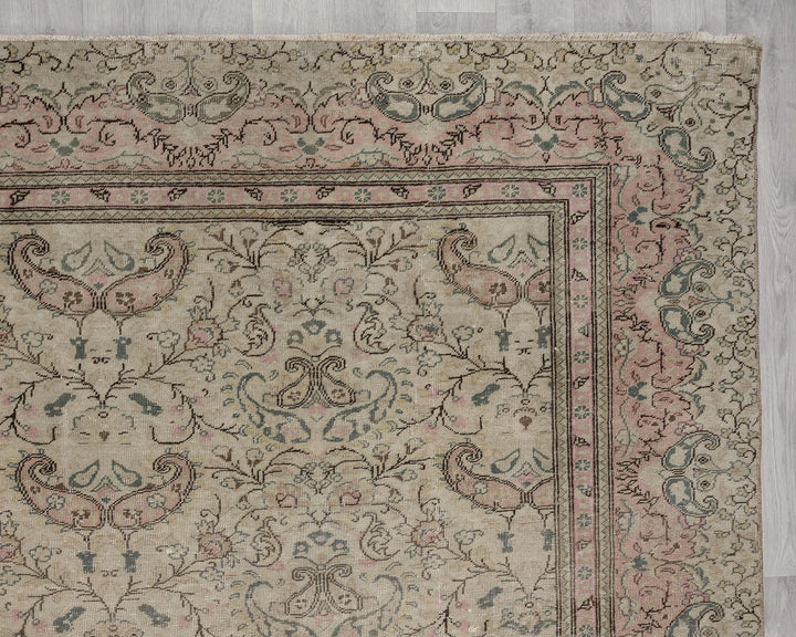 Multicolor Turkish Oushak Rug 8'10" x 12'4" Hand-Knotted | No. VR98142