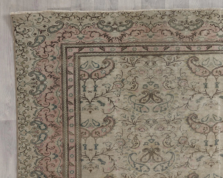 Multicolor Turkish Oushak Rug 8'10" x 12'4" Hand-Knotted | No. VR98142