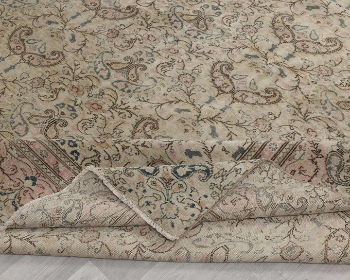 Multicolor Turkish Oushak Rug 8'10" x 12'4" Hand-Knotted | No. VR98142
