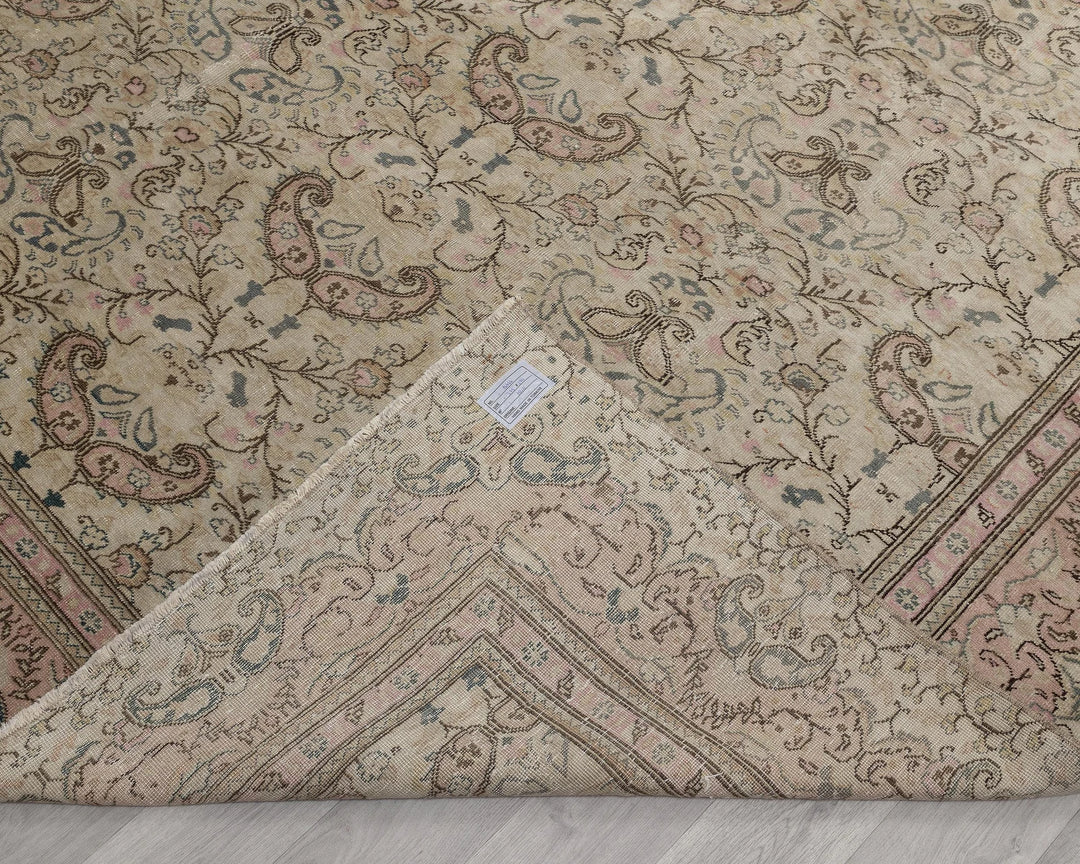 Multicolor Turkish Oushak Rug 8'10" x 12'4" Hand-Knotted | No. VR98142