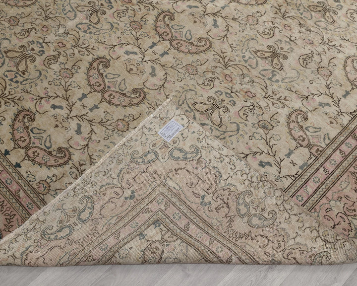 Multicolor Turkish Oushak Rug 8'10" x 12'4" Hand-Knotted | No. VR98142