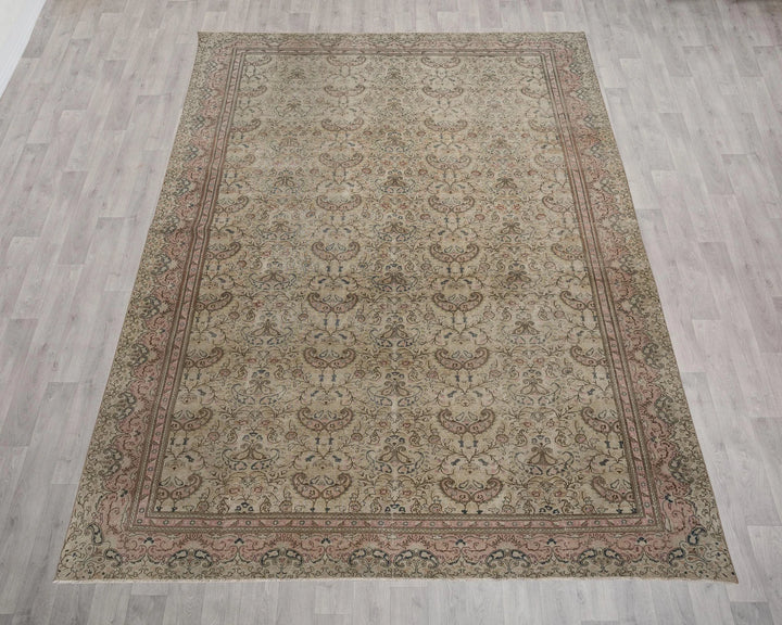 Multicolor Turkish Oushak Rug 8'10" x 12'4" Hand-Knotted | No. VR98142