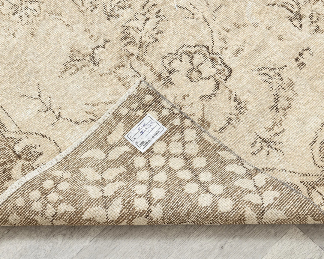 Multicolor Turkish Oushak Rug 6'1" x 9'10" Hand-Knotted | No. VR98465