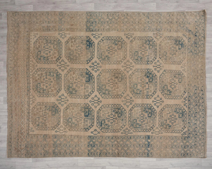 Multicolor Turkish Oushak Rug 8' 5" x 10' 7" Hand-Knotted | No. VR98701