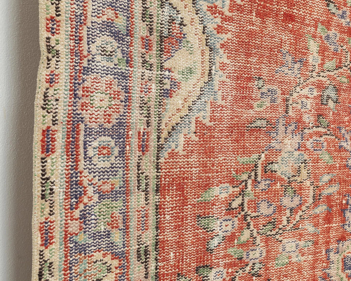 Multicolor Turkish Oushak Rug 5' 2" x 9' Hand-Knotted | No. VR98706