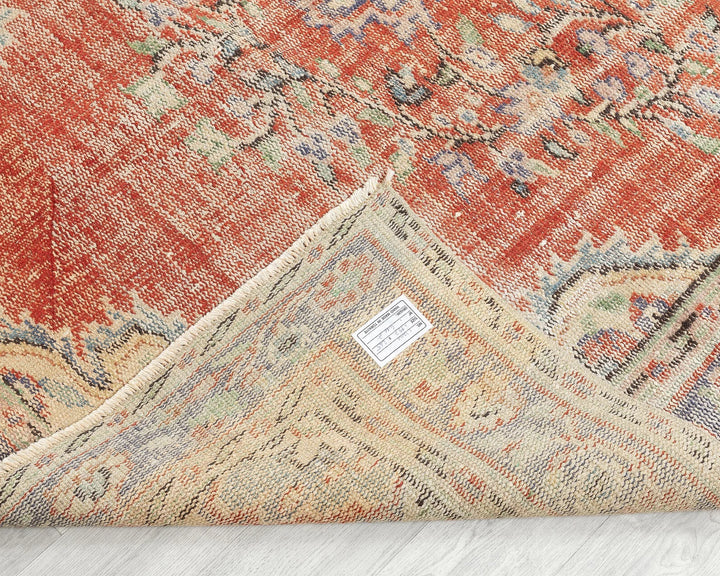 Multicolor Turkish Oushak Rug 5' 2" x 9' Hand-Knotted | No. VR98706