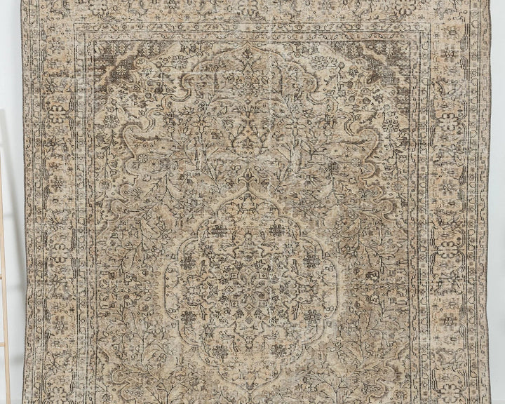 Multicolor Turkish Oushak Rug 6'8" x 9'2" Hand-Knotted | No. VR98771