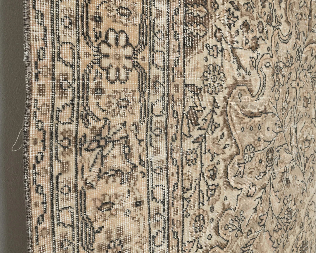 Multicolor Turkish Oushak Rug 6'8" x 9'2" Hand-Knotted | No. VR98771