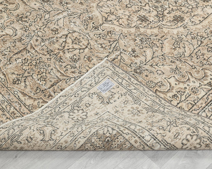 Multicolor Turkish Oushak Rug 6'8" x 9'2" Hand-Knotted | No. VR98771
