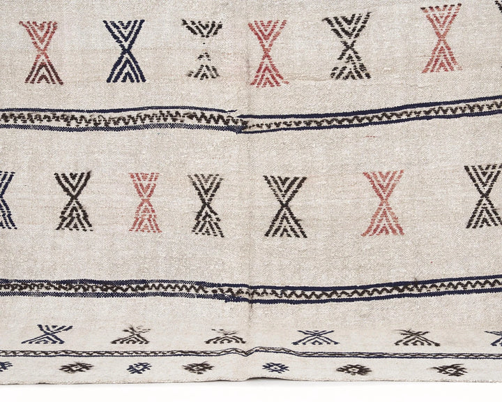 Multicolor Turkish Kilim Rug 6' x 9' Flat-Weave | No. VR98803