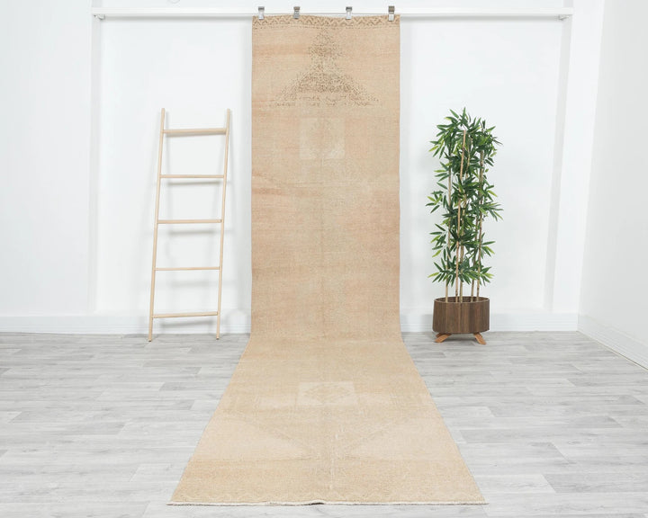 Multicolor Turkish Oushak Rug 3' 1" x 13' 2" Hand-Knotted | No. VR98836