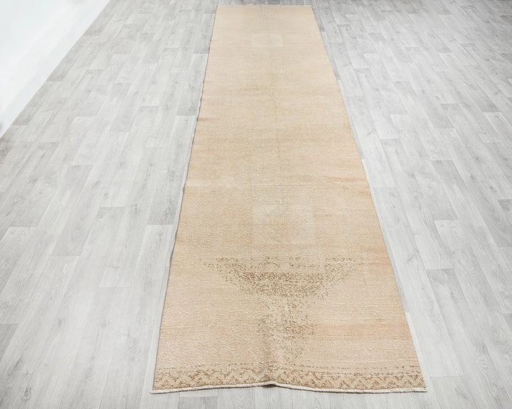 Multicolor Turkish Oushak Rug 3' 1" x 13' 2" Hand-Knotted | No. VR98836