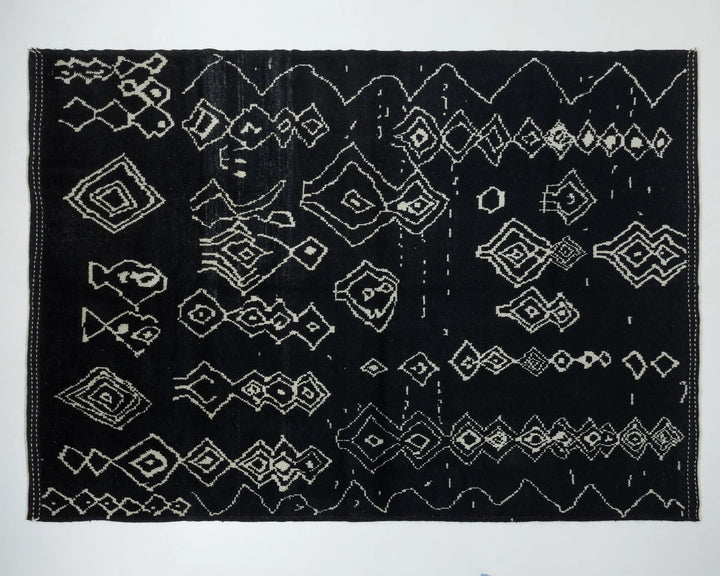 Ivory Turkish Oushak Rug 8' x 11' Hand-Knotted | No. VR98856