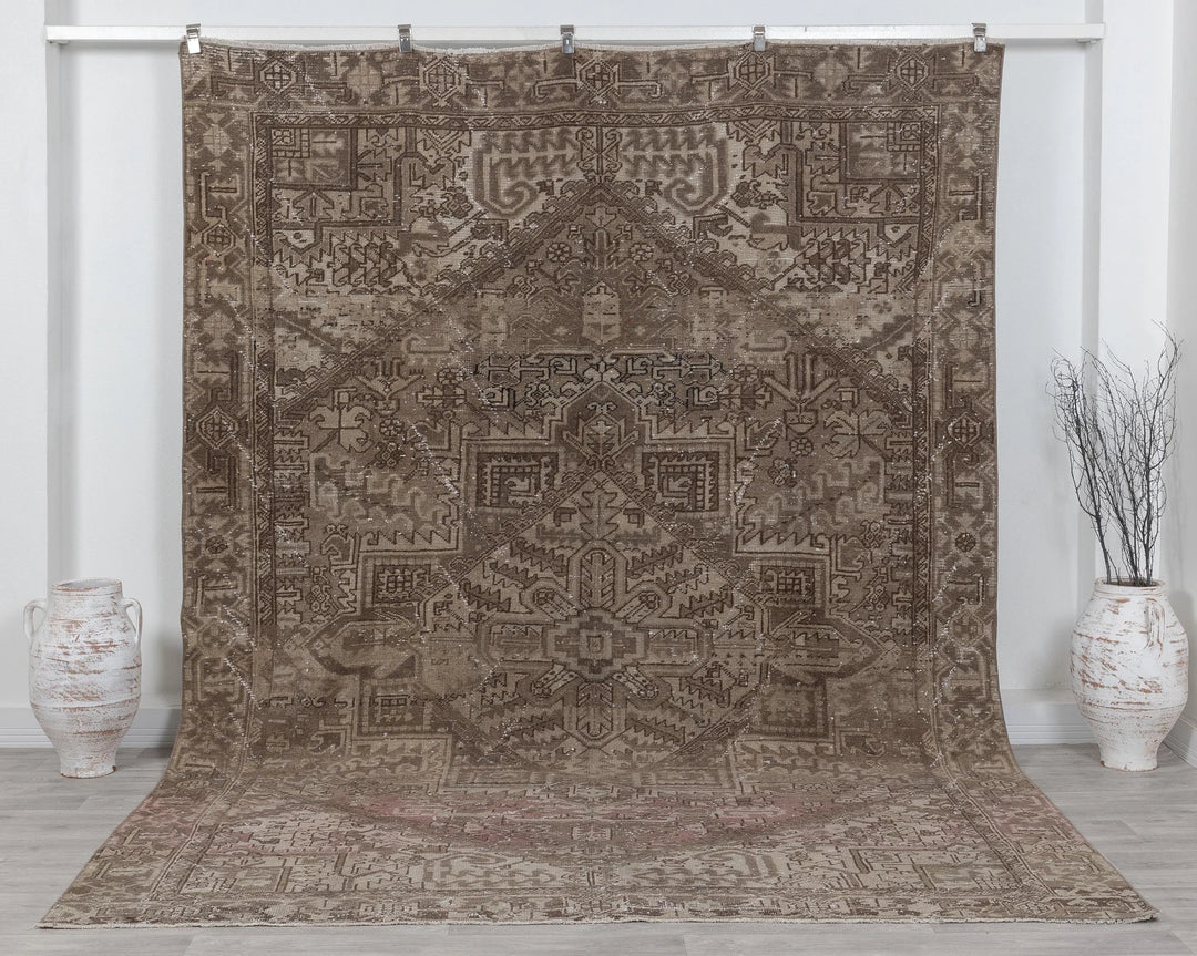 Multicolor Turkish Oushak Rug 8' x 11' Hand-Knotted | No. VR98975