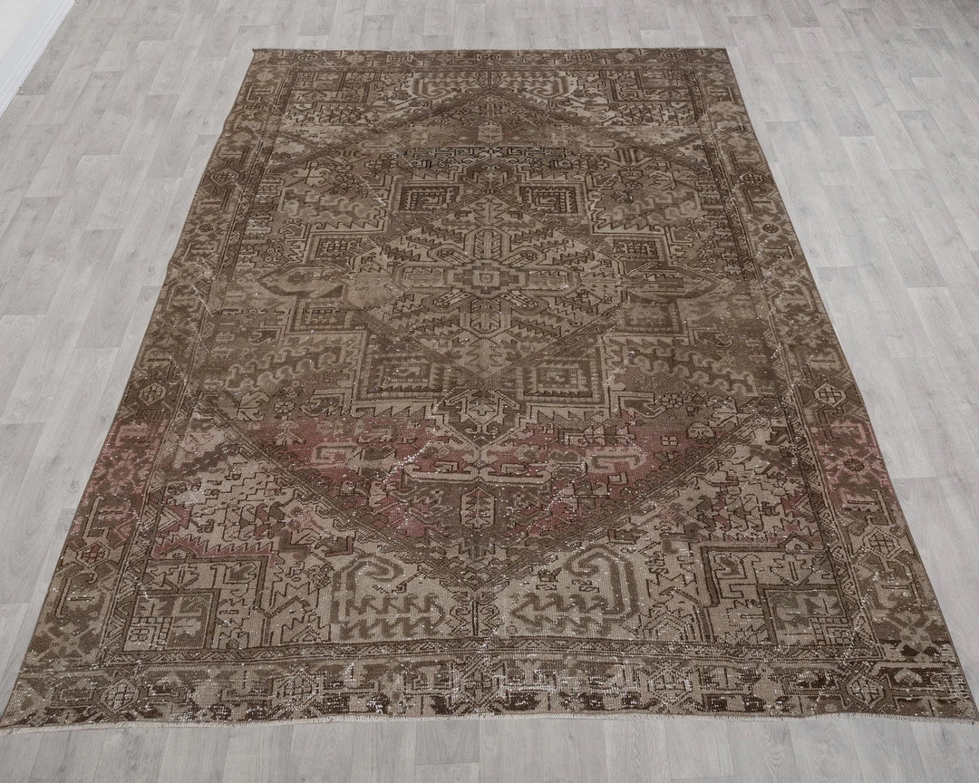 Multicolor Turkish Oushak Rug 8' x 11' Hand-Knotted | No. VR98975