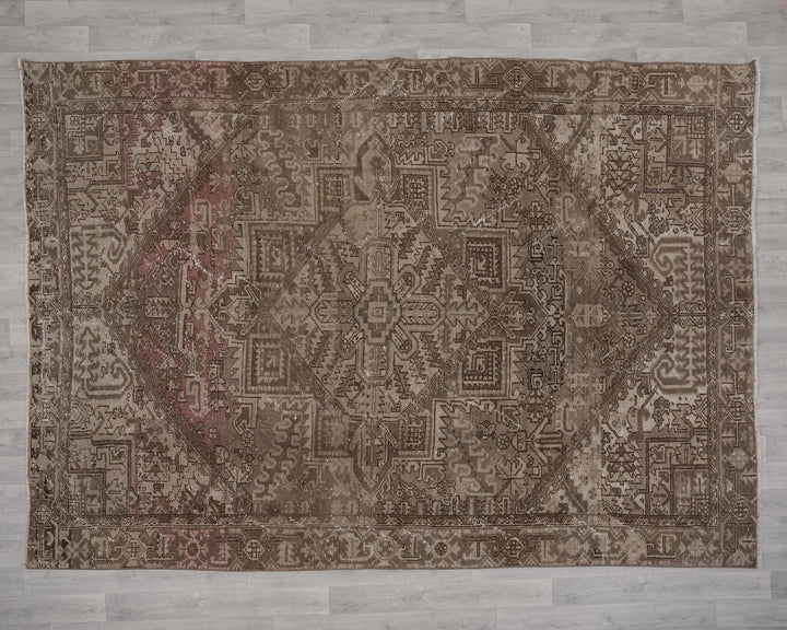 Multicolor Turkish Oushak Rug 8' x 11' Hand-Knotted | No. VR98975