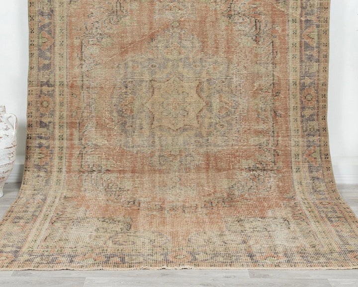 Multicolor Turkish Oushak Rug 6' x 9' 11" Hand-Knotted | No. VR99107