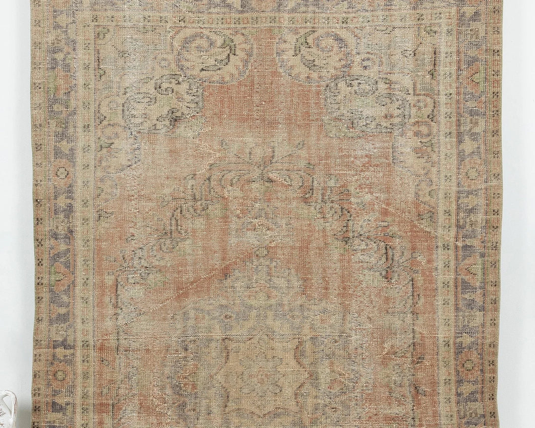 Multicolor Turkish Oushak Rug 6' x 9' 11" Hand-Knotted | No. VR99107