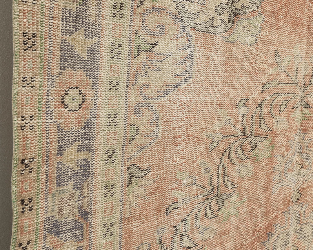 Multicolor Turkish Oushak Rug 6' x 9' 11" Hand-Knotted | No. VR99107