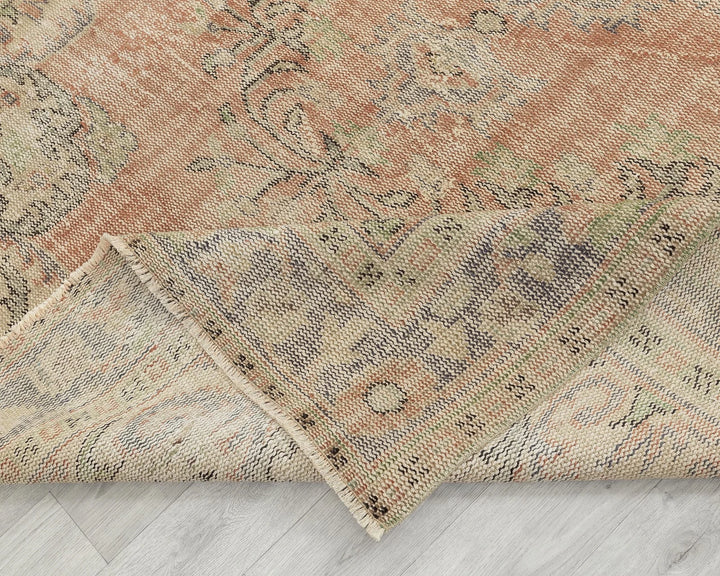 Multicolor Turkish Oushak Rug 6' x 9' 11" Hand-Knotted | No. VR99107