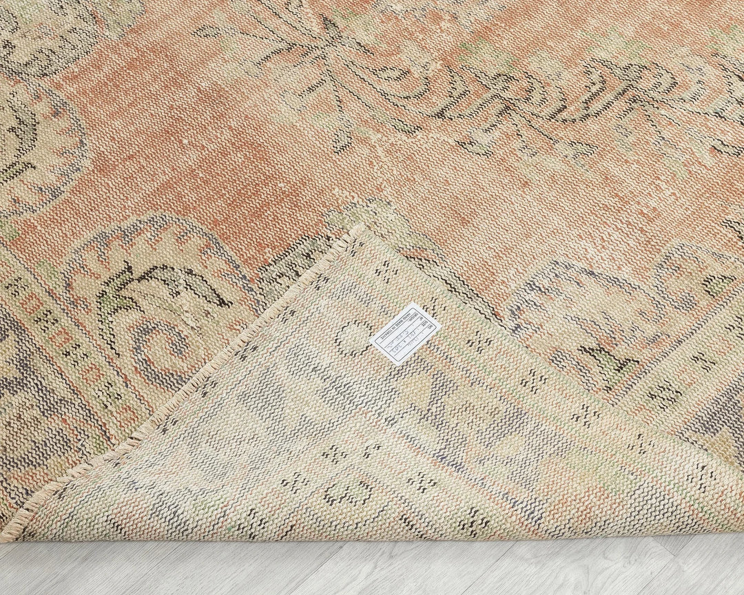 Multicolor Turkish Oushak Rug 6' x 9' 11" Hand-Knotted | No. VR99107