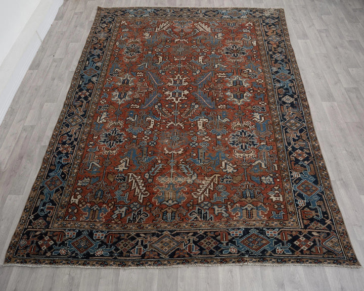 Multicolor Turkish Oushak Rug 7' 10" x 10' 8" Hand-Knotted | No. VR99177