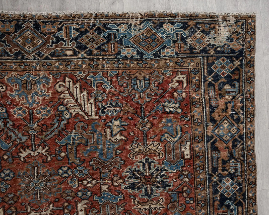 Multicolor Turkish Oushak Rug 7' 10" x 10' 8" Hand-Knotted | No. VR99177