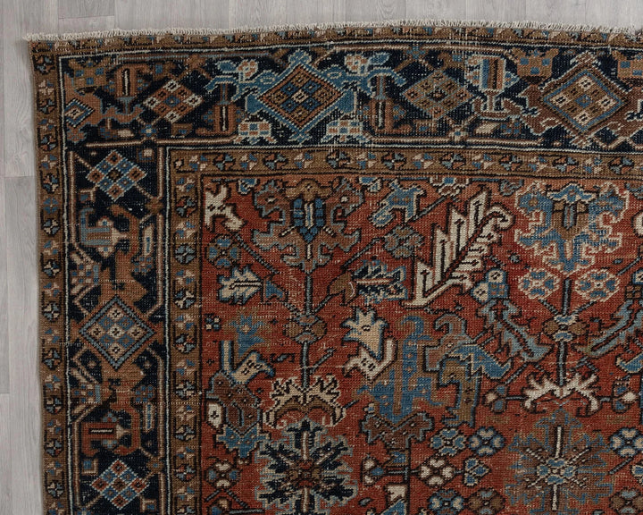 Multicolor Turkish Oushak Rug 7' 10" x 10' 8" Hand-Knotted | No. VR99177