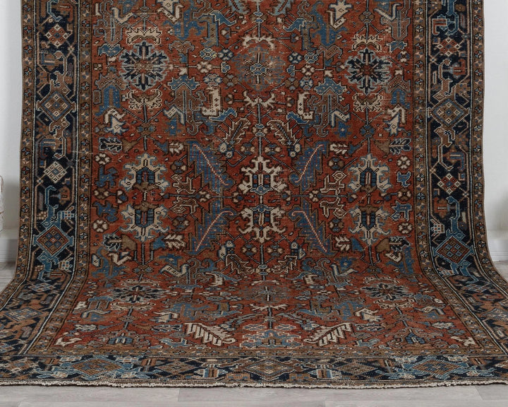 Multicolor Turkish Oushak Rug 7' 10" x 10' 8" Hand-Knotted | No. VR99177
