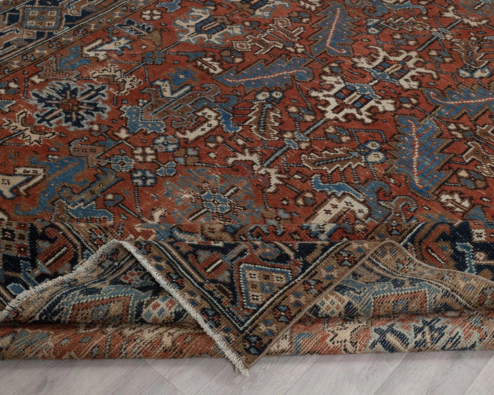 Multicolor Turkish Oushak Rug 7' 10" x 10' 8" Hand-Knotted | No. VR99177