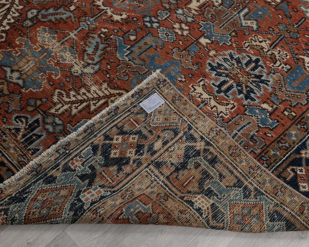 Multicolor Turkish Oushak Rug 7' 10" x 10' 8" Hand-Knotted | No. VR99177