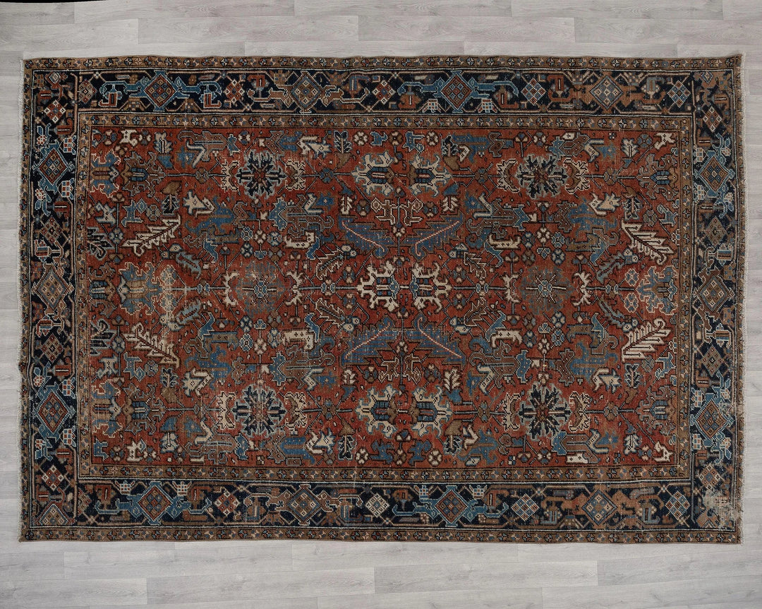 Multicolor Turkish Oushak Rug 7' 10" x 10' 8" Hand-Knotted | No. VR99177