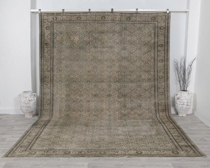 Multicolor Turkish Oushak Rug 8' 5" x 12' 8" Hand-Knotted | No. VR99186