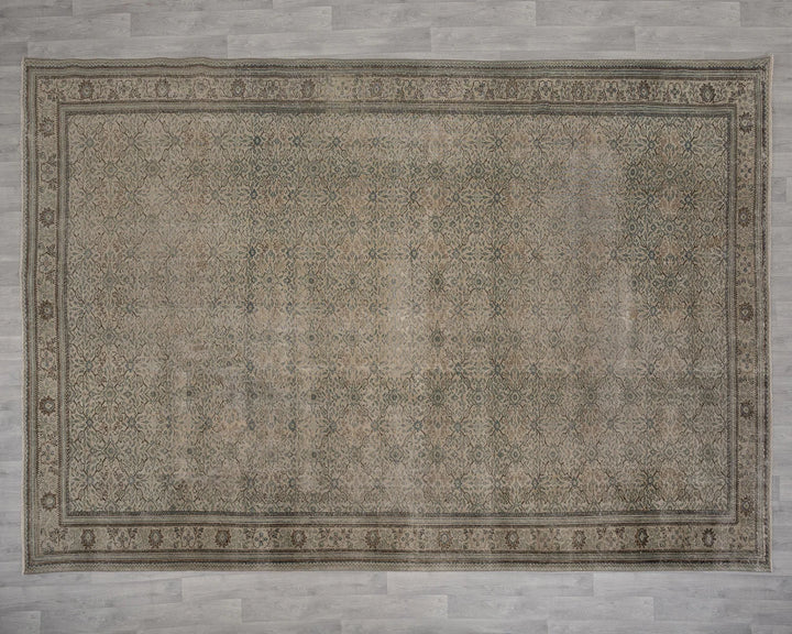 Multicolor Turkish Oushak Rug 8' 5" x 12' 8" Hand-Knotted | No. VR99186